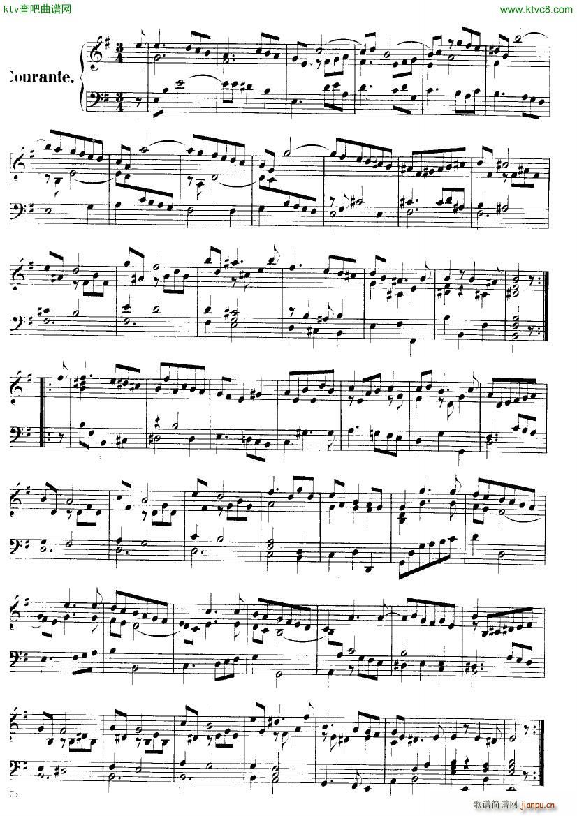 Handel Suite in E minor G163 167(V)6