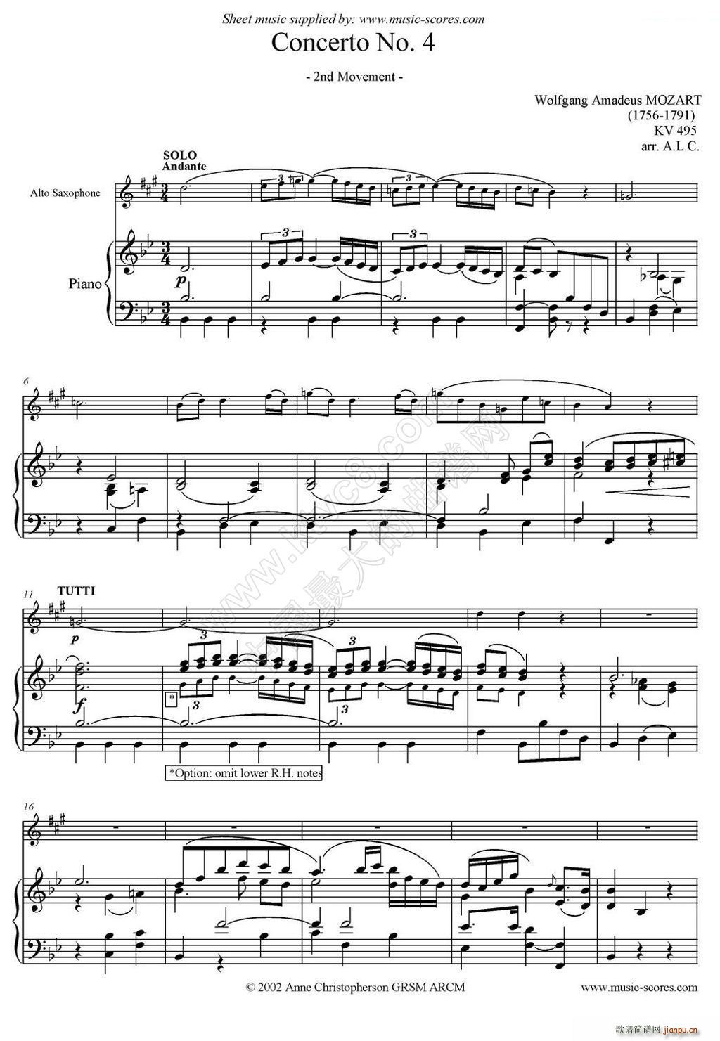 Mozart Concerto KV495 No 4 2st _˹ ٰ(V)1
