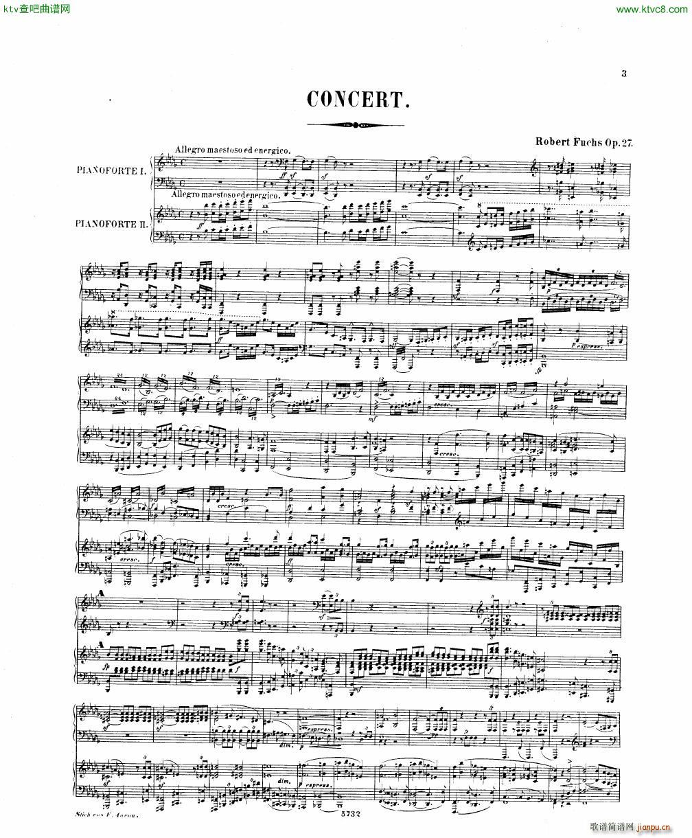 Fuchs Piano concerto Op 27 I(V)1