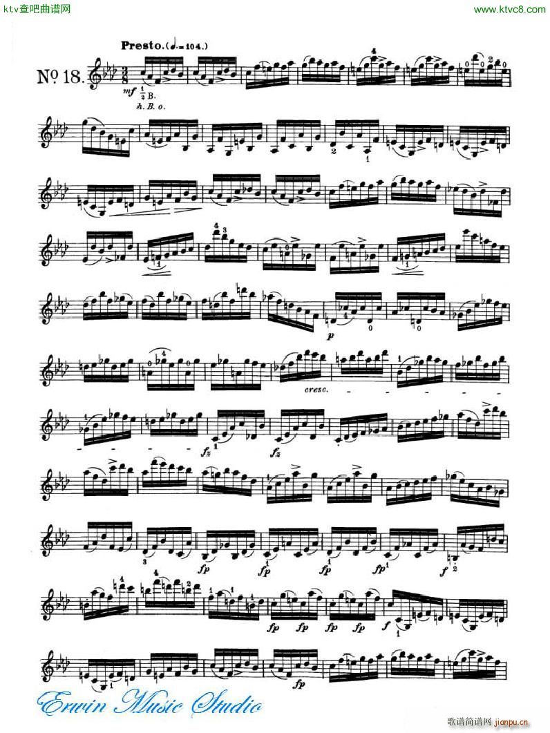 _ 24׾Pierre Rode 24 Studi Per violino 17 24(ʮּ)3