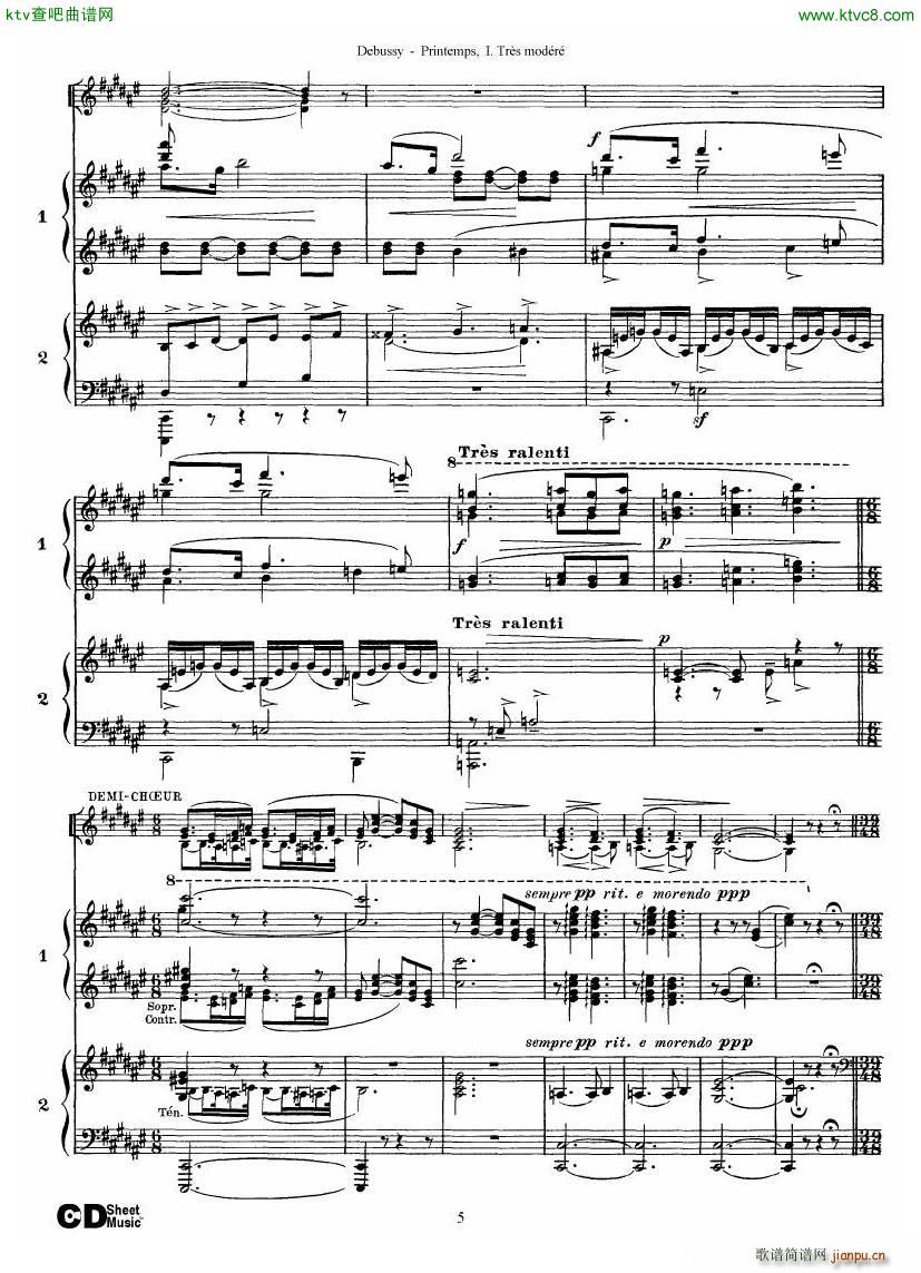 Debussy Printemps I(V)5