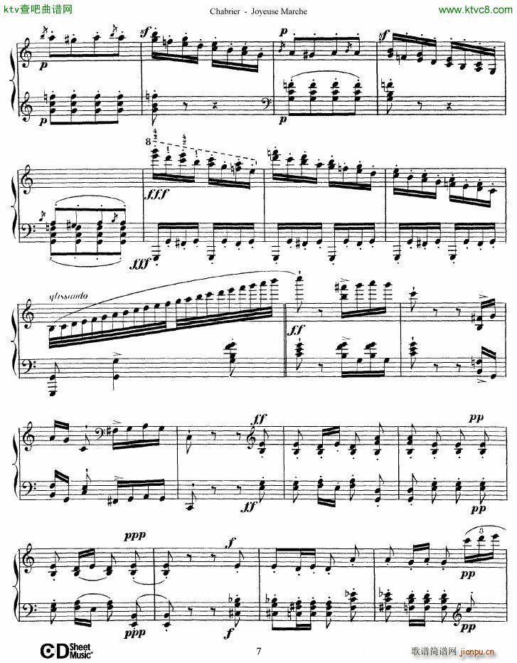 Chabrier Joyeuse Marche(V)7