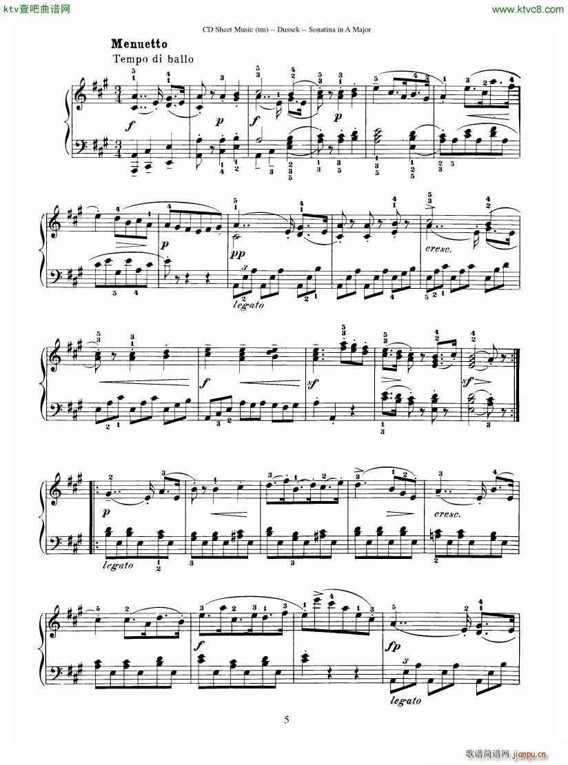 Dussek Sonatina in G Major(V)24