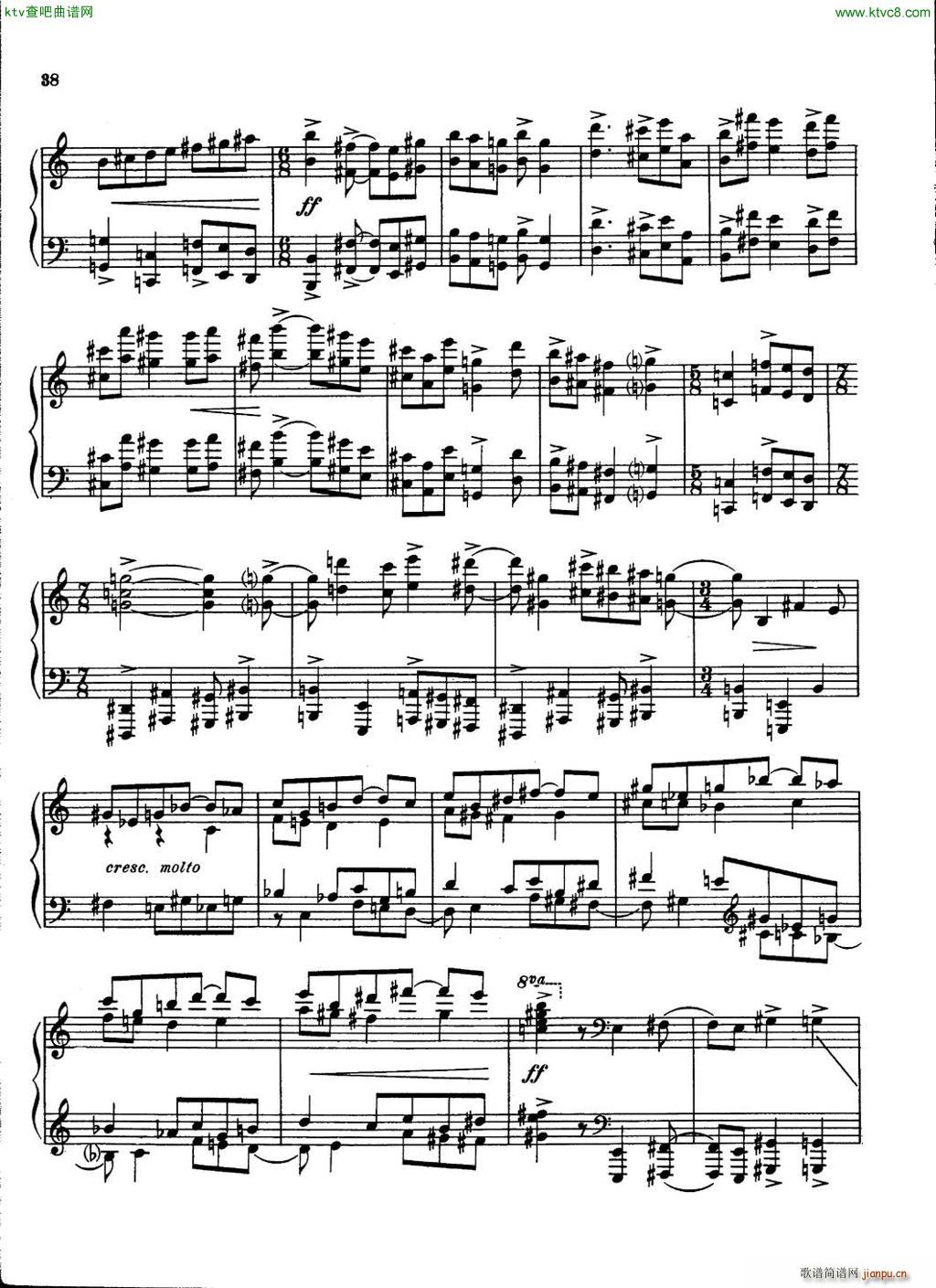 Carter Piano Sonata(V)38