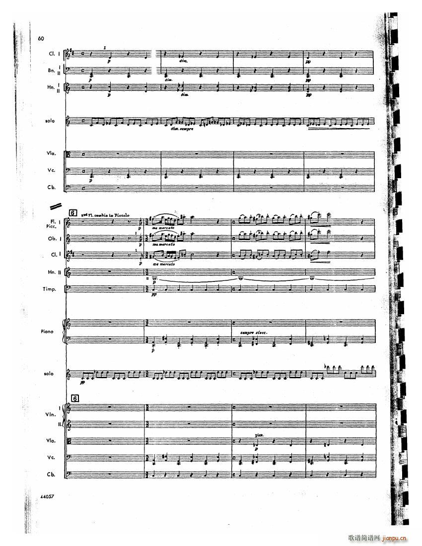 Barber op 14 Violin Concerto Score (V)19