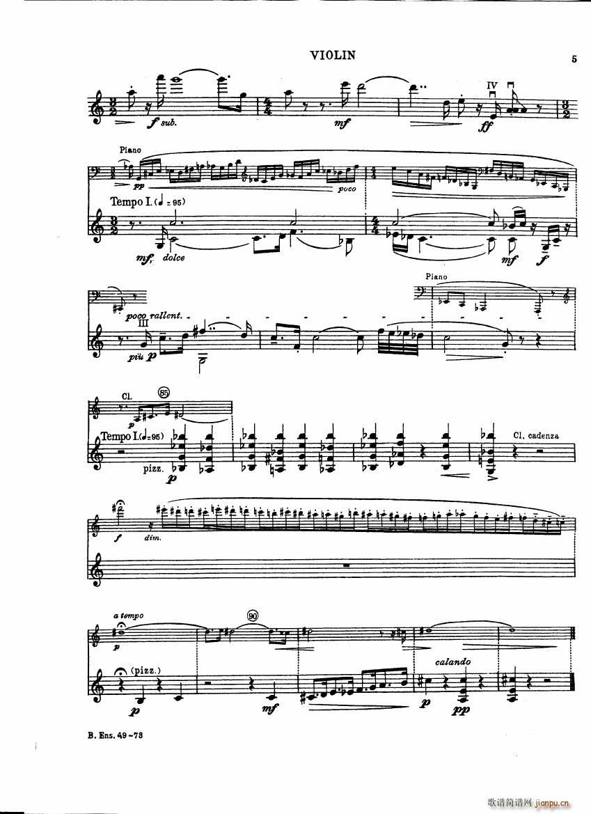 Bartok SZ 111 Contrasts violin(V)5