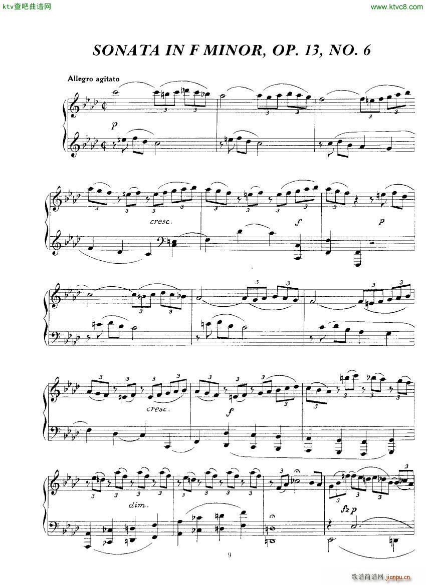 Clementi 13 6 Sonata Fminor 1 2(V)1