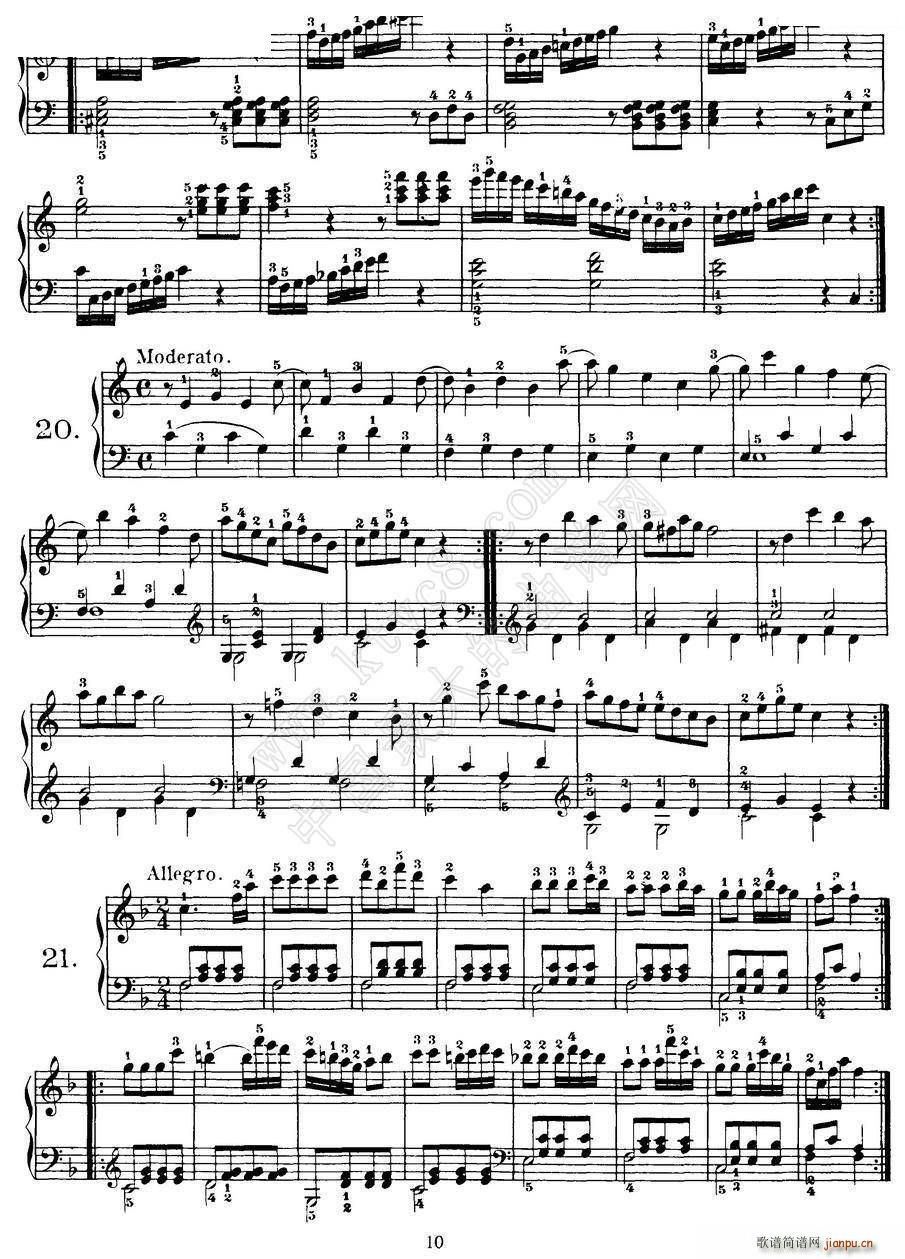 Czerny 100 Progressive Studies Op 139 1 21(V)10