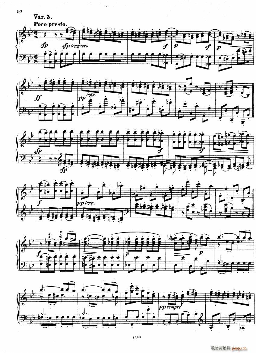 Brahms Stark Haydn Variations pno solo(V)9