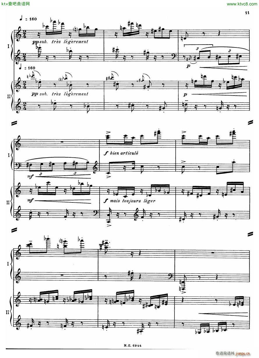 Auric Partita for two pianos(V)11