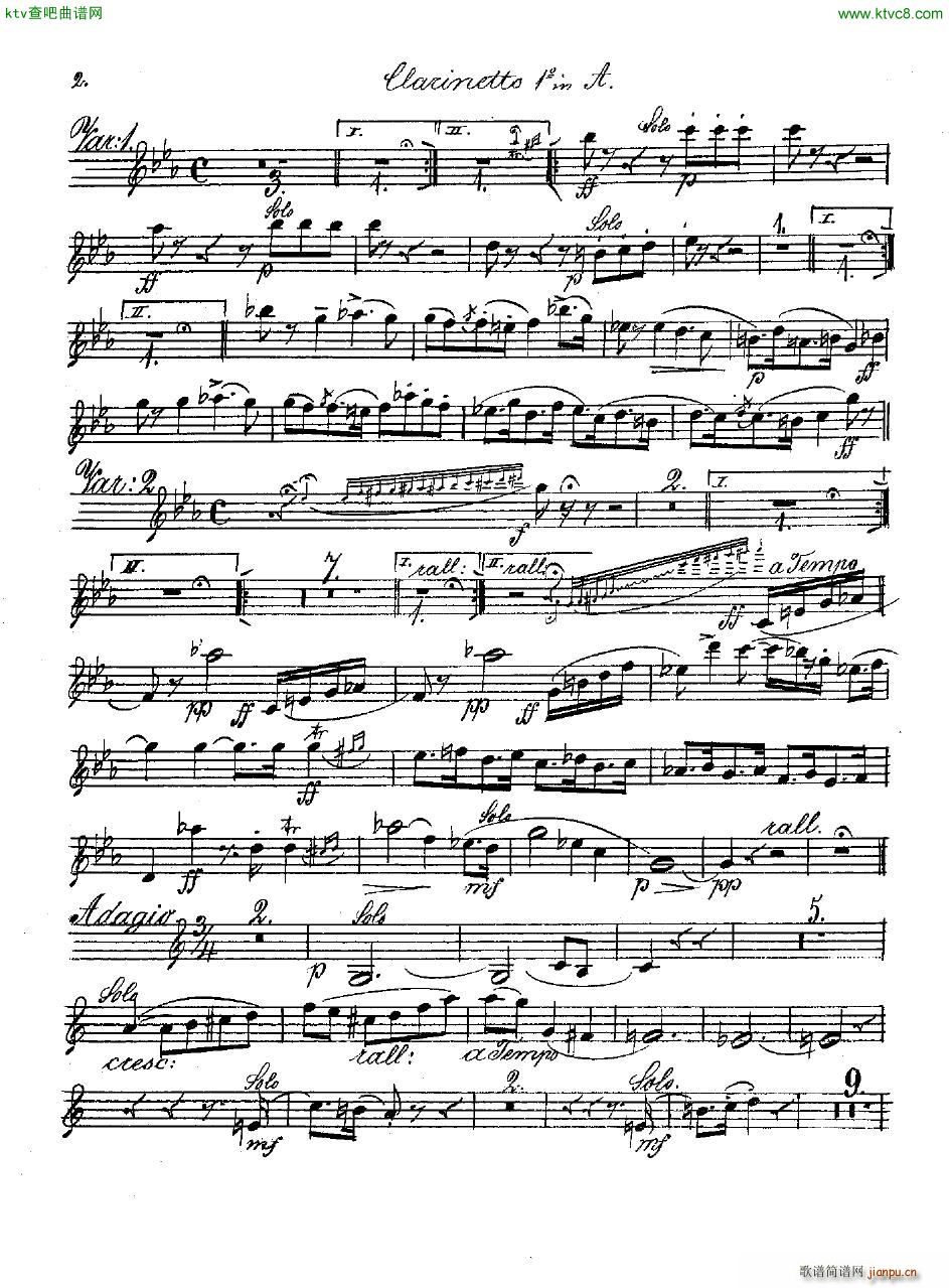 Andersen op 2 Ungarische Fantasie orch parts(V)31