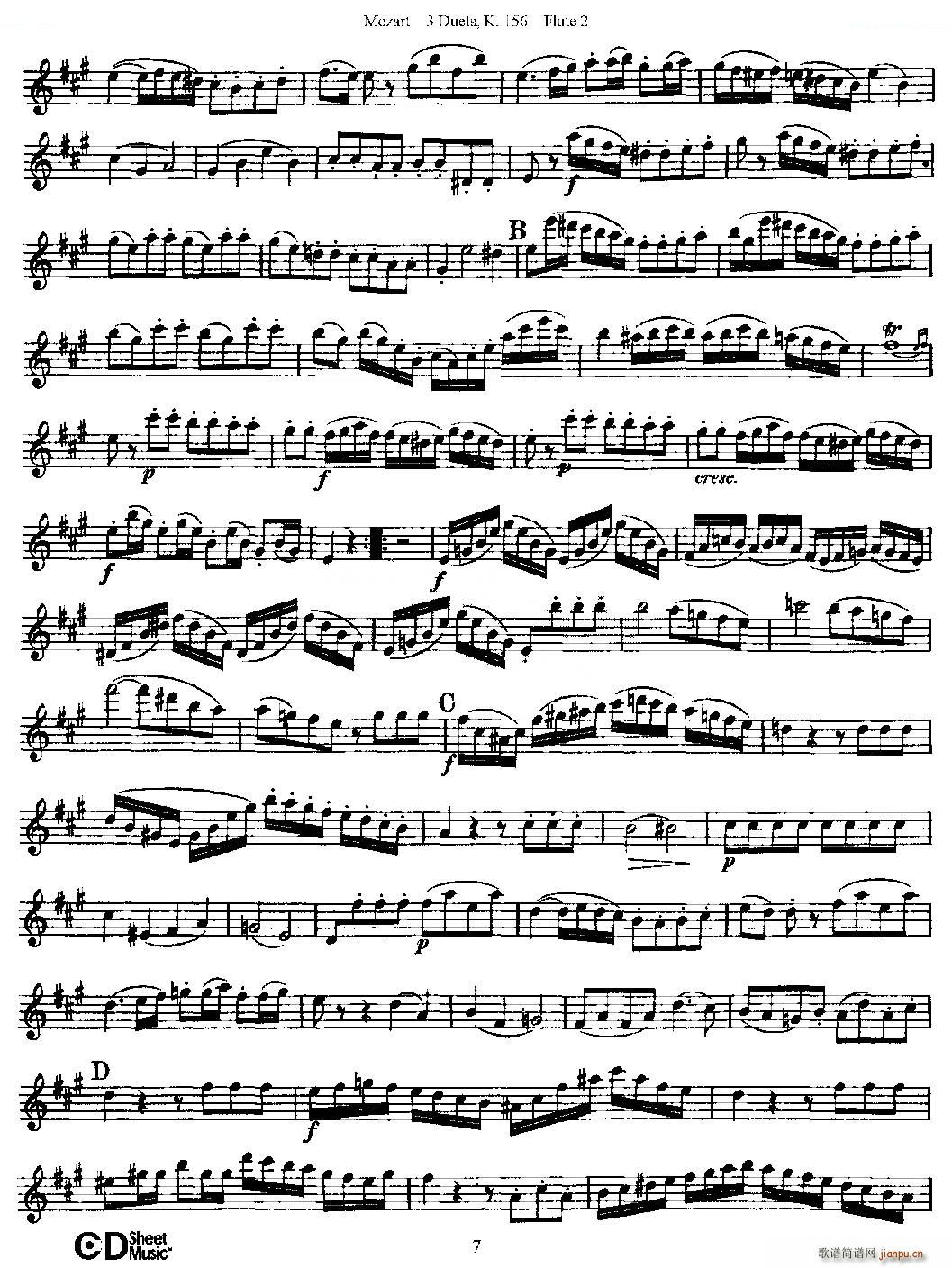 3 Duets K 156 ֮ڶL(chng)  K156̖ ~(ѺV)7