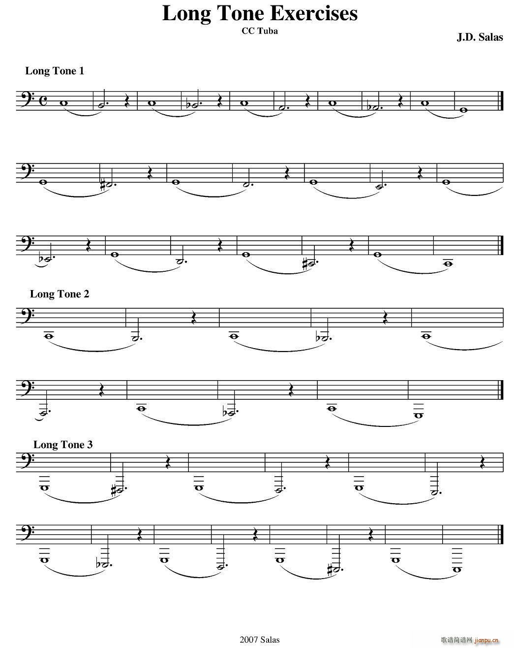 Long Tone Exercises C Tuba ̖̲x(ʮּ)1