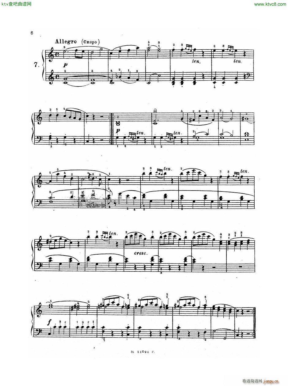 Haydn Twelve Easy Pieces For Piano(V)9