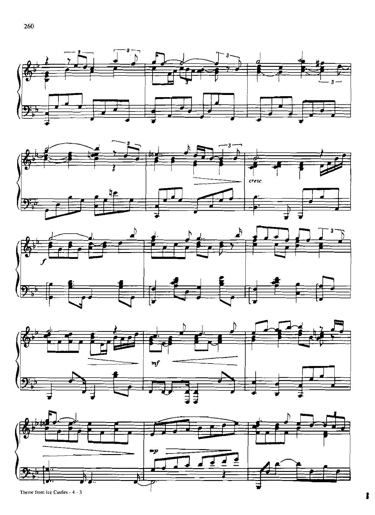 THEME FROM ICE CASTLES Dan Coates { (V)3