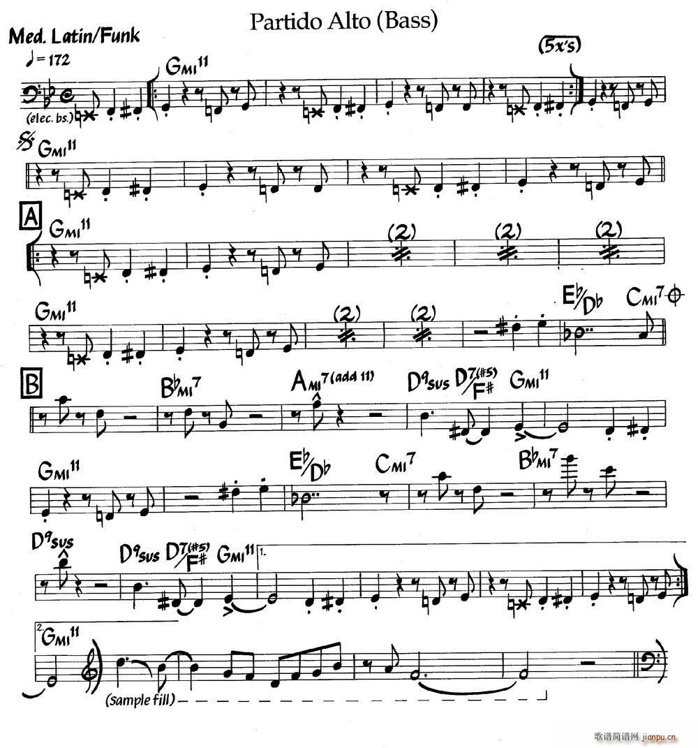 Partido Alto Bass ʿ(V)1