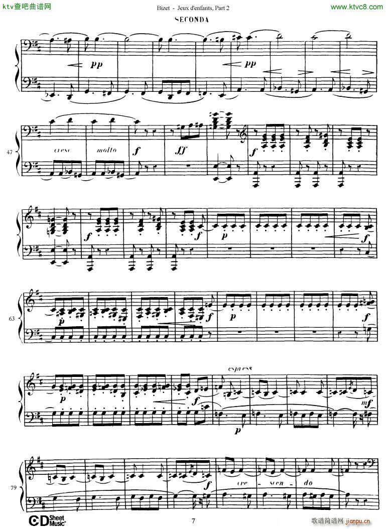Bizet Jeaux d Enfants Part II(V)8