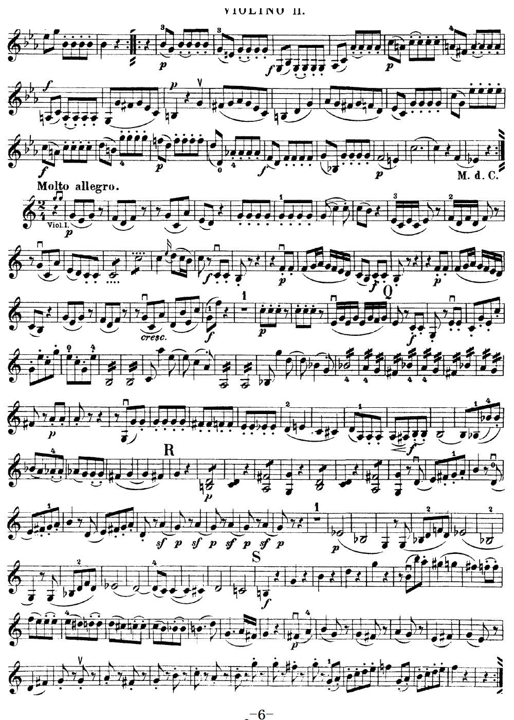 Mozart Quartet No 19 in C Major K 465 Violin 2(ʮּ)6