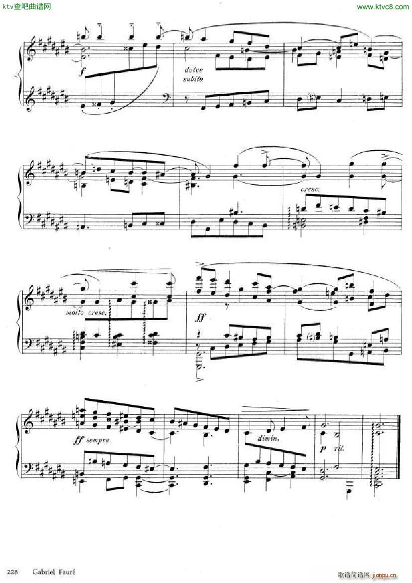 Faur Theme et variations opus 73(V)18
