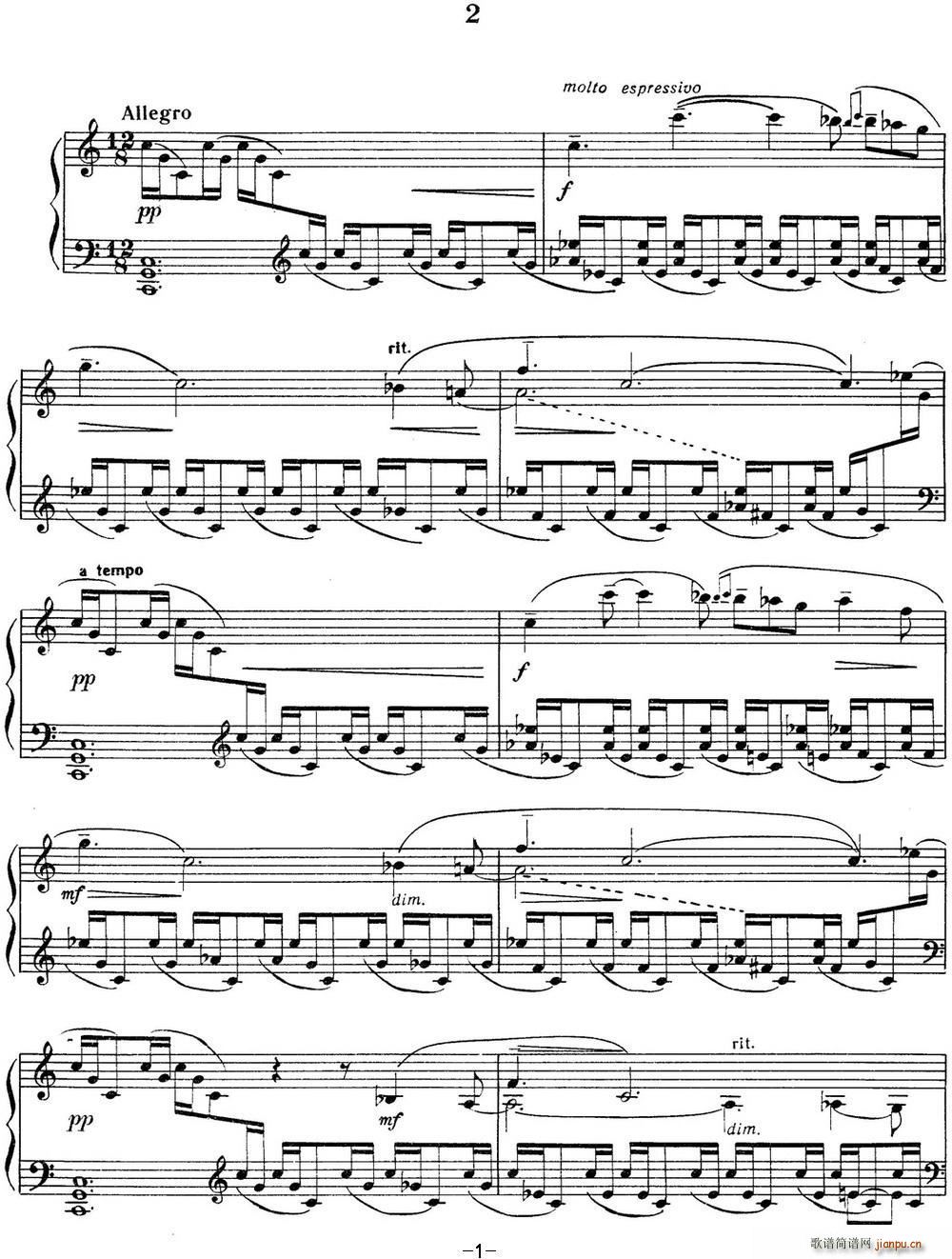 լZ (hu)2 Etudes tableaux Op 33 No 2(V)1