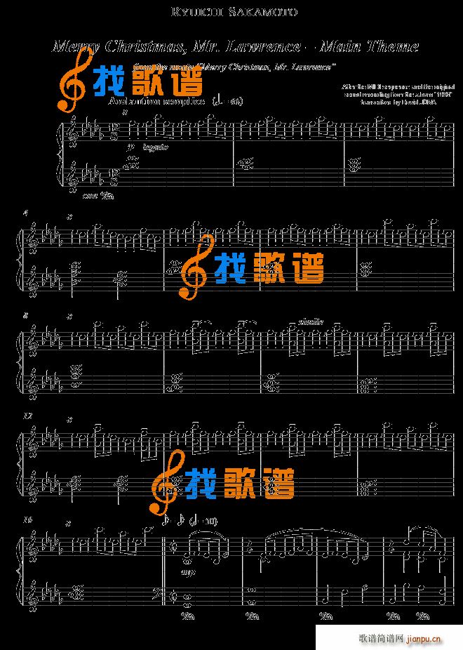 Merry Christmas Mr Lawrence main theme Ryuichi Sa(V)1