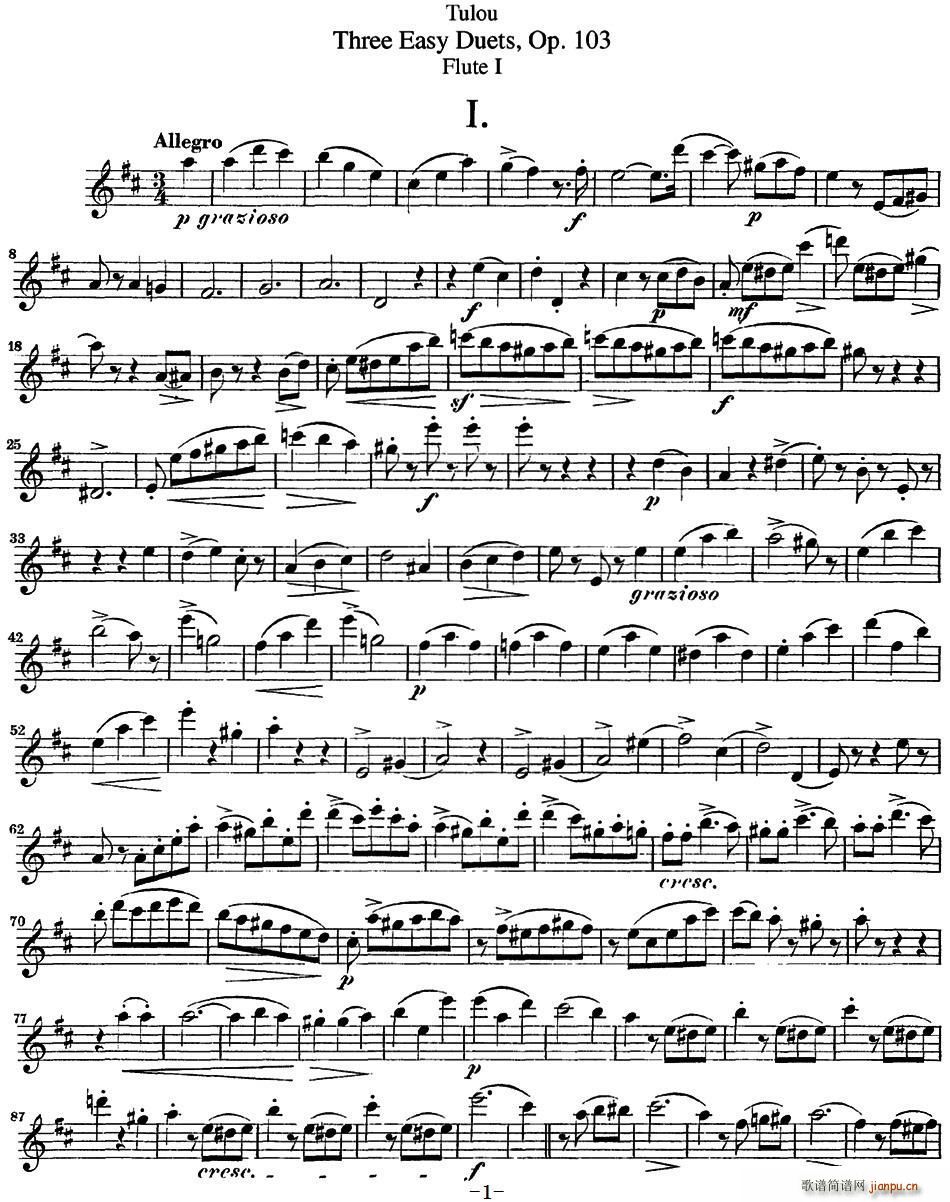 D¶L(chng)Ѻ(jin)Op 103 Flute 1 NO 1(ѺV)1