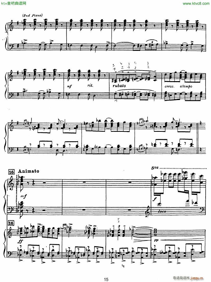 Rhapsody in Blue in Bb major Duet(V)15