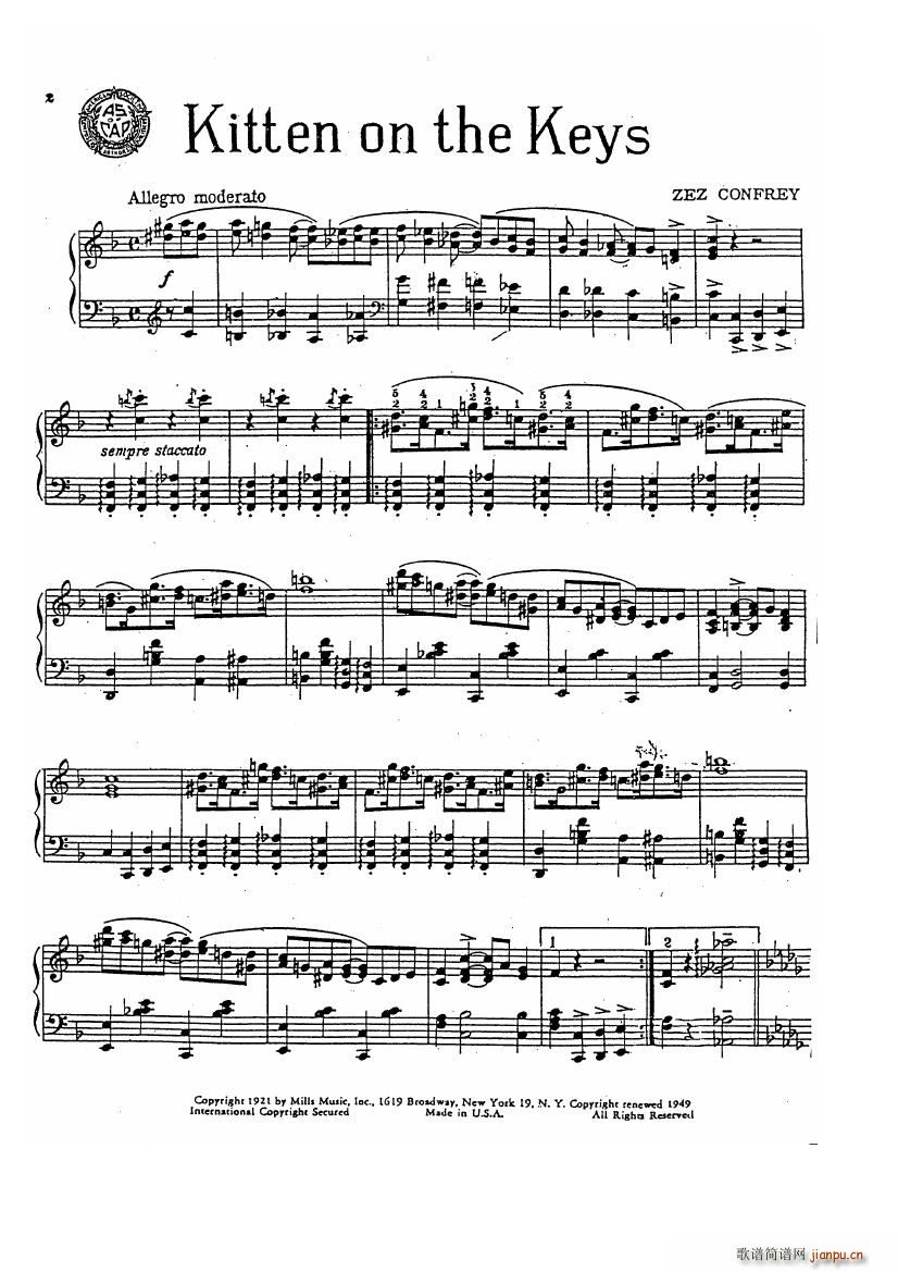 Confrey Kitten on the Keys(V)1