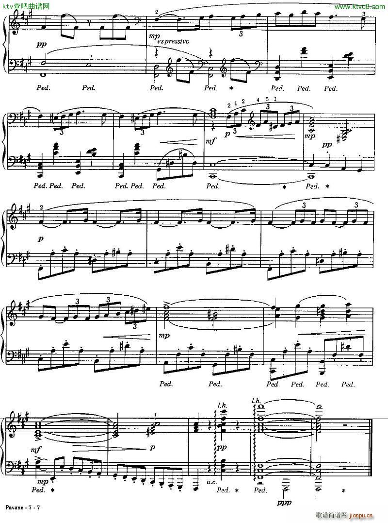 Faure 050 Pavane arr piano solo R Schultz(V)7