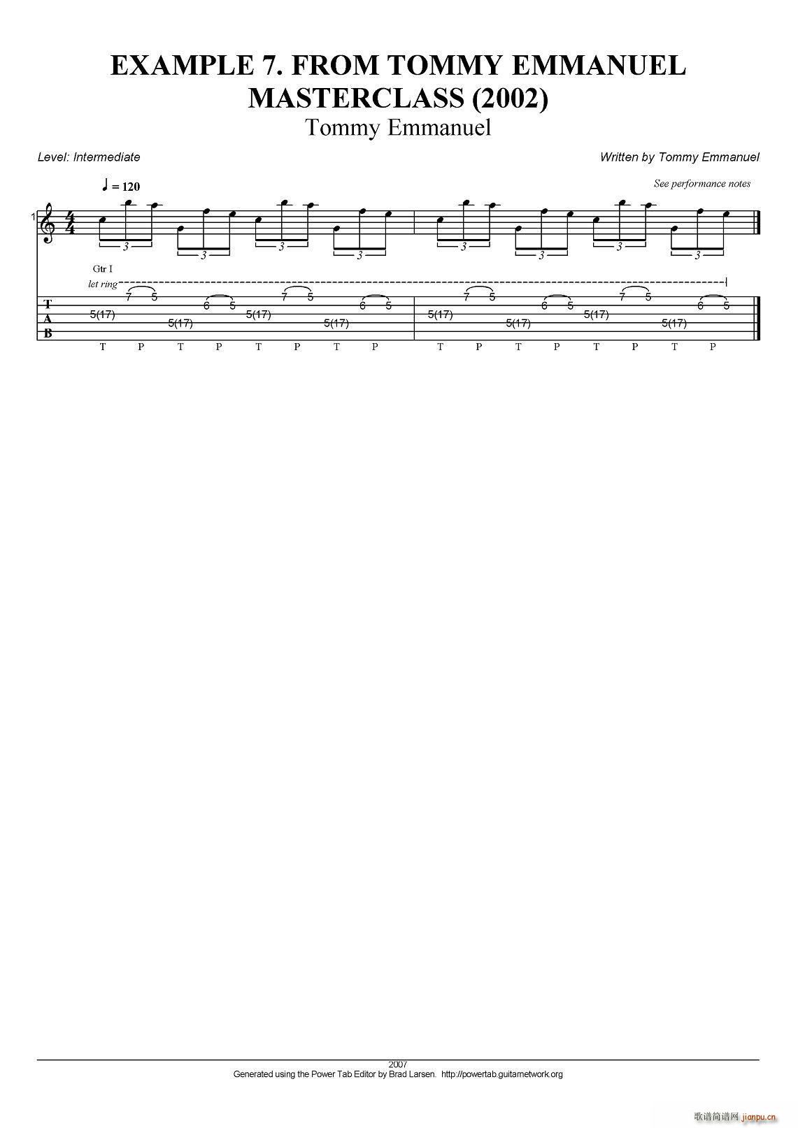 tommy emmanuel masterclass example 7 ָ(V)1