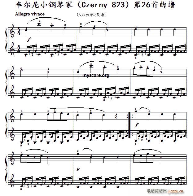 ܇(ch) Сټ Czerny 823 26 ʾ(V)1