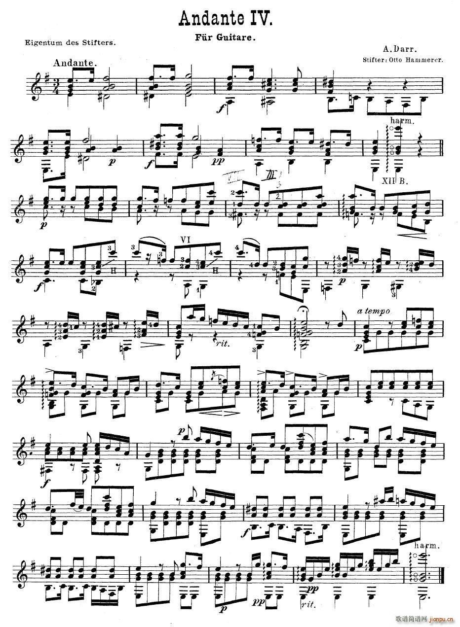 darr andante no4 ŵ伪(V)1