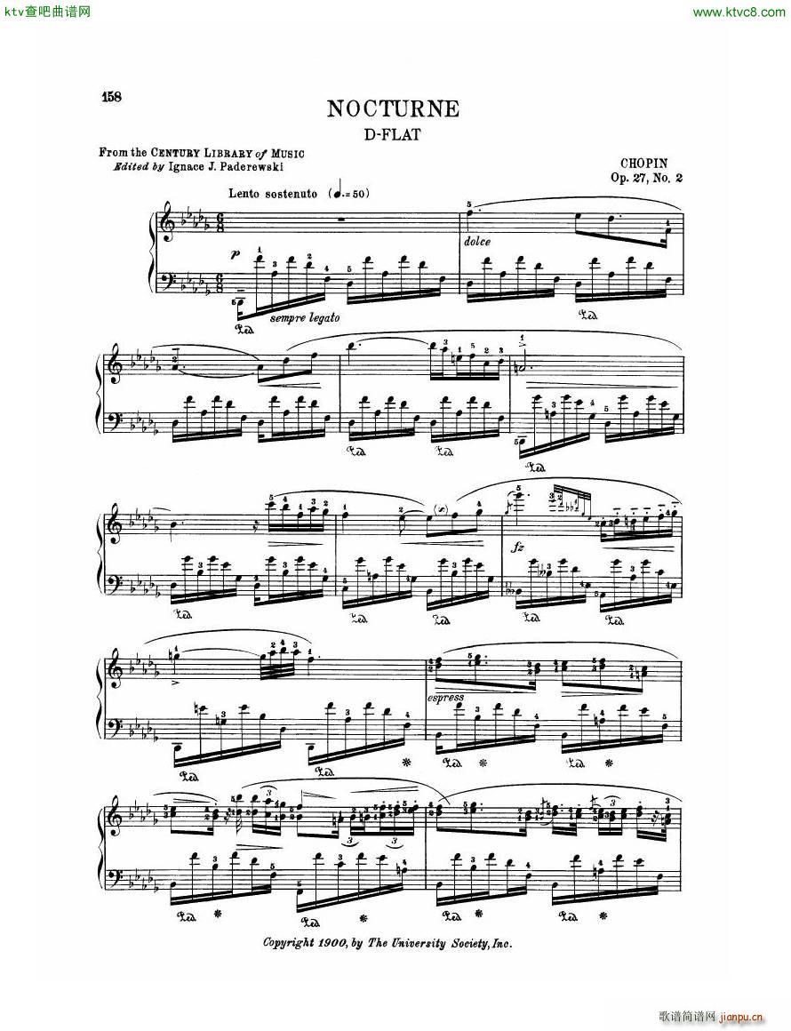 Chopin Op 27 No 2 Nocturne in Db major(V)1