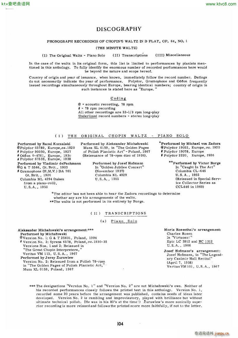 chopin minute waltz transcriptions collection (V)51