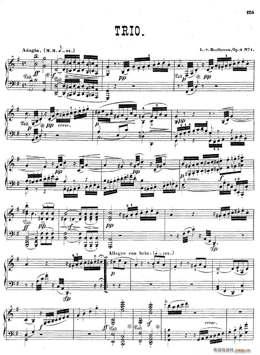 Beethoven op 9 no 1 Trio arr Winkler(V)1