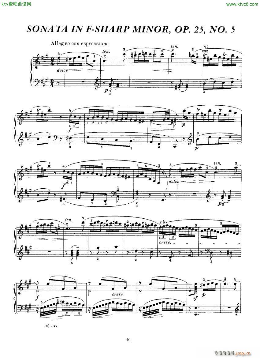 Clementi 25 5 Sonata Fsharp minor(V)1