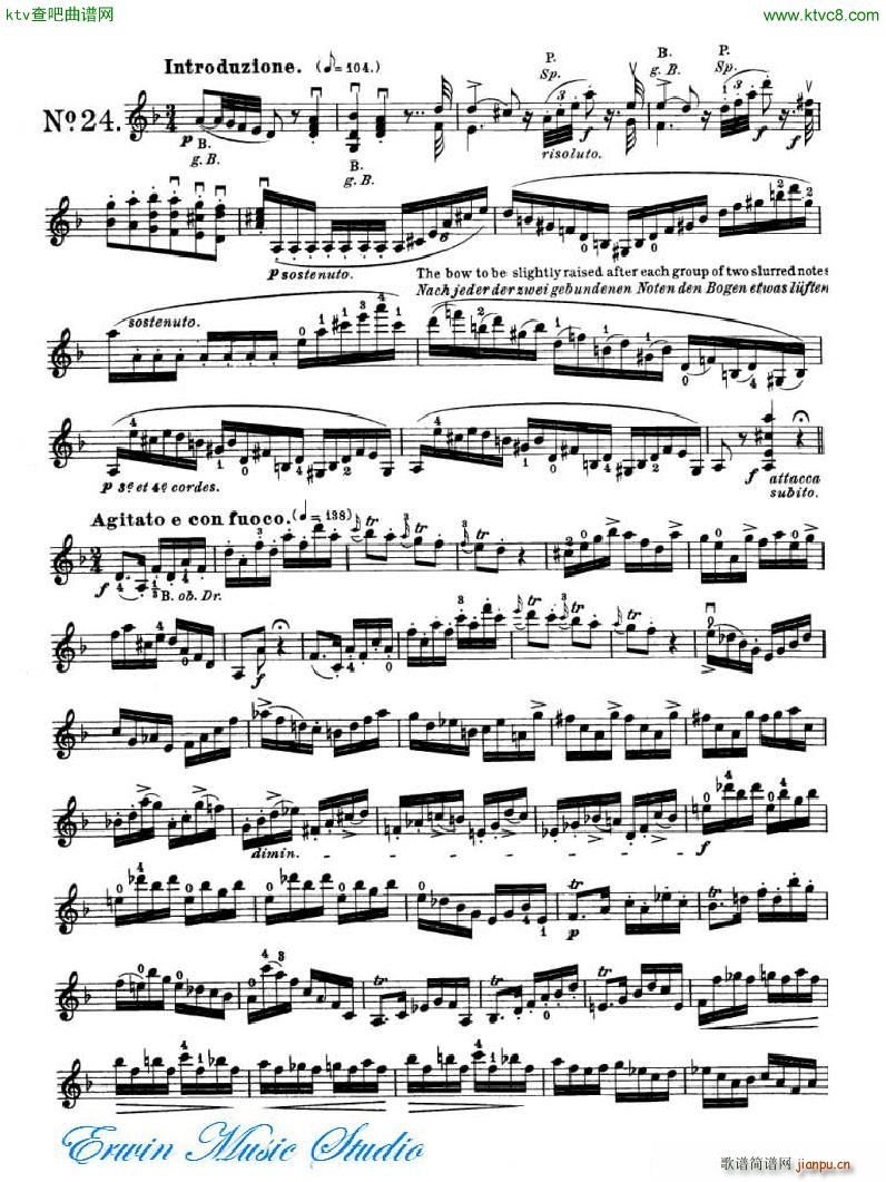 _ 24׾Pierre Rode 24 Studi Per violino 17 24(ʮּ)15