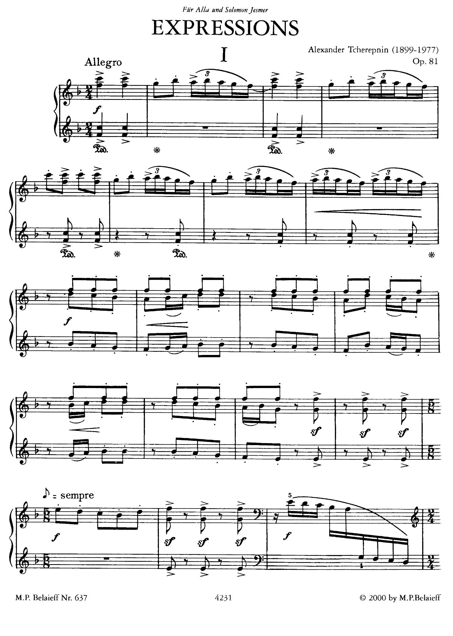 Expressions F 1(V)1