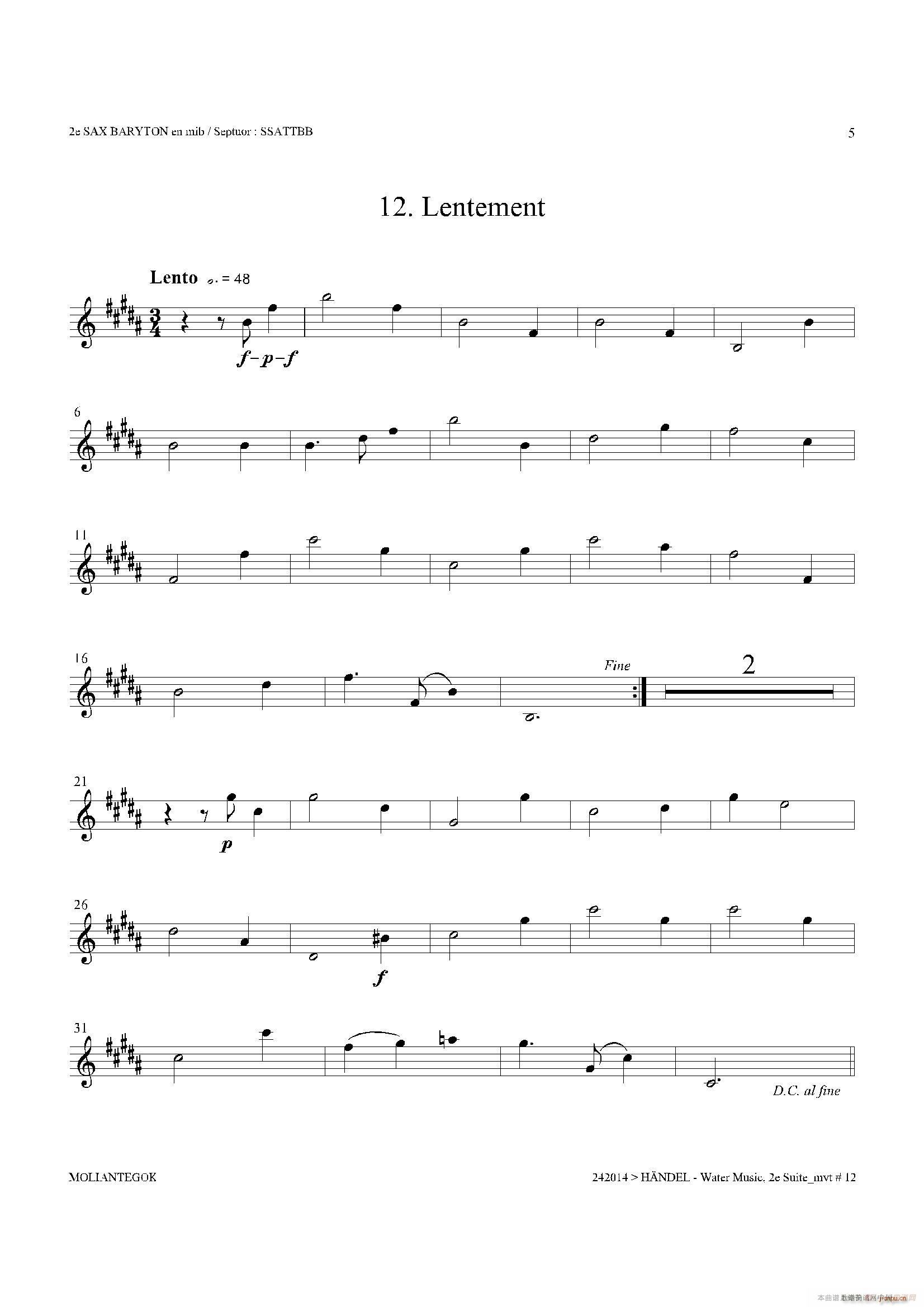 Water Music HWV 349 No 2 ڶϵ_˹(ʮּ)5