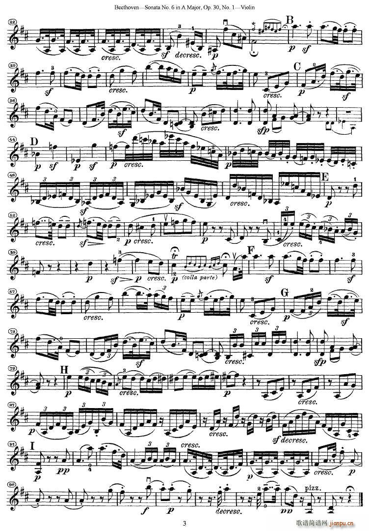 Sonata No.6 in A MajorOp.30No.1(СV)3