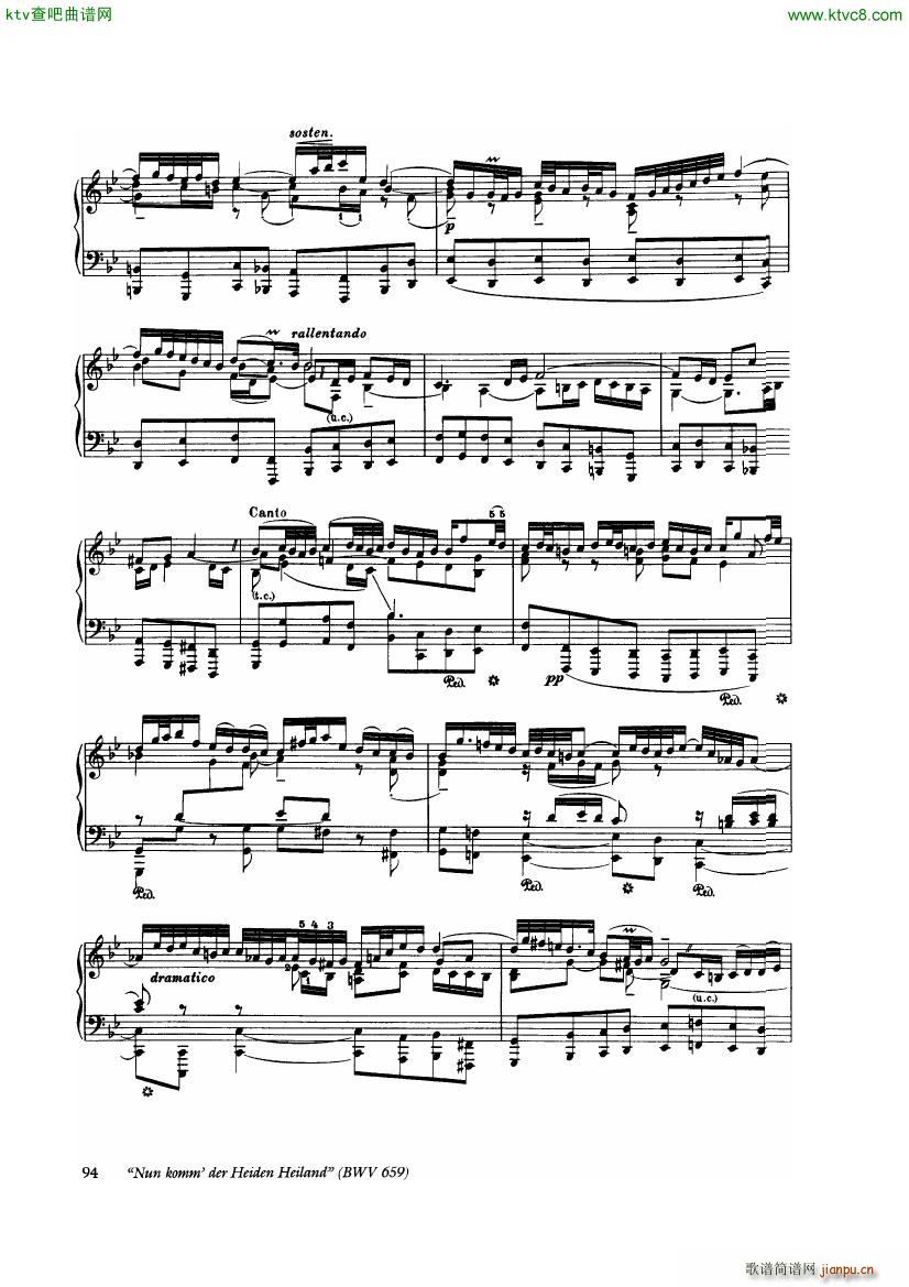Bach Busoni Ten Chorale Preludes(V)8
