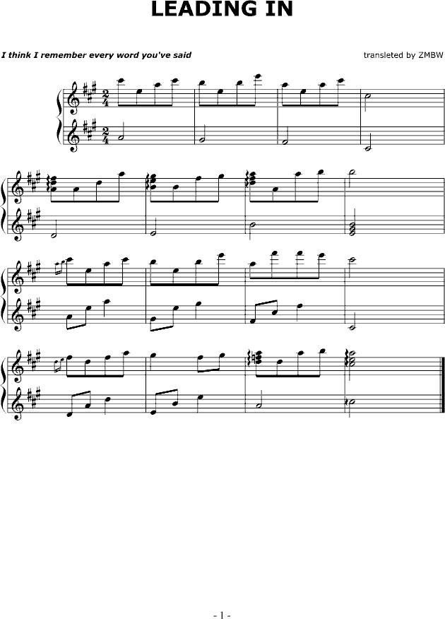 a melody  with no name(V)1