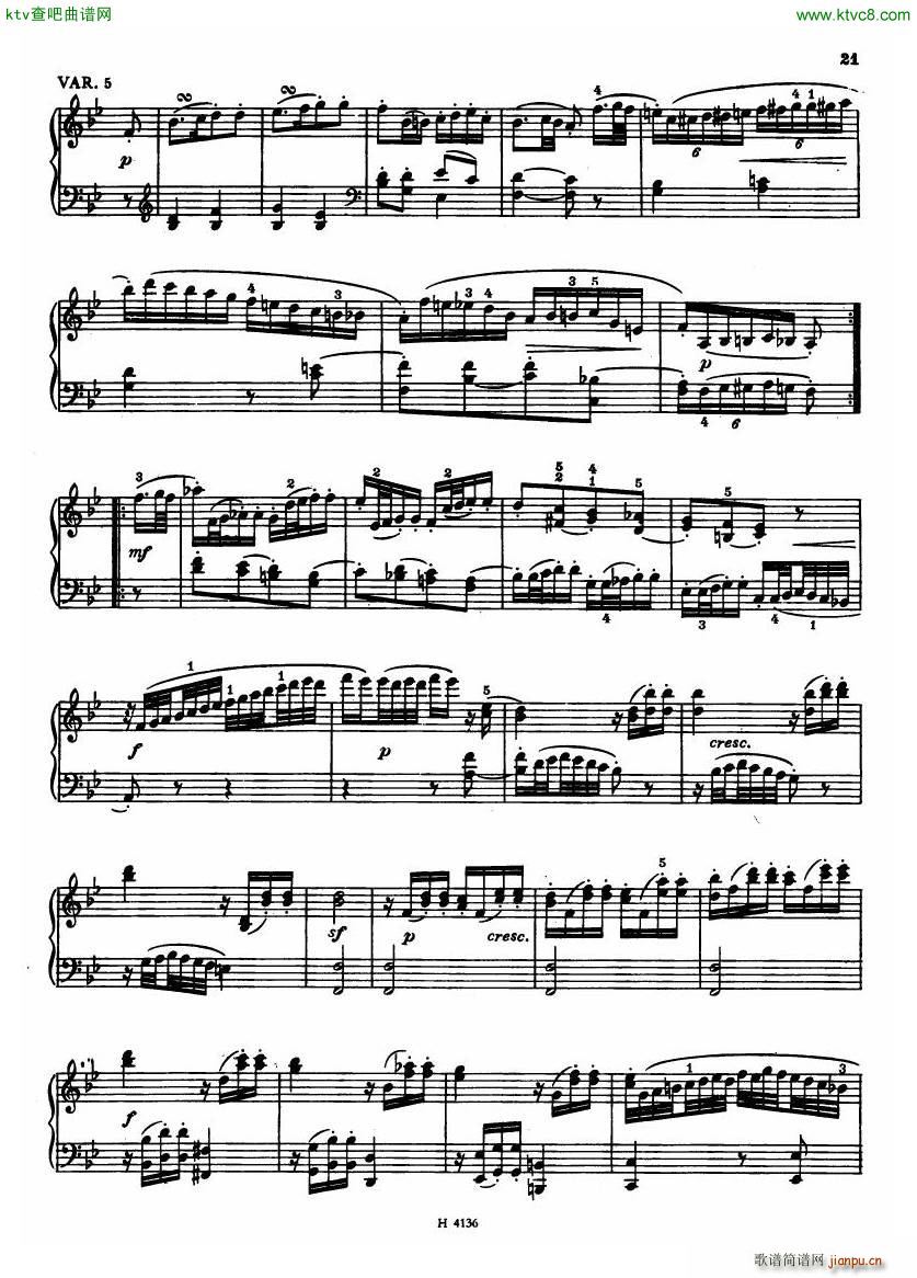 Czech piano variations from 18th century(V)19