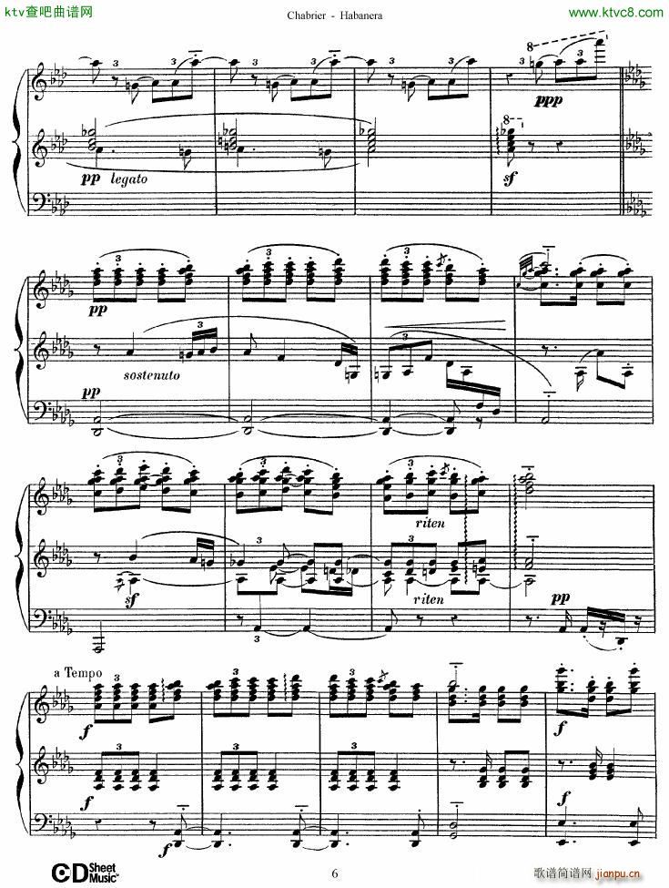 Chabrier Habanera(V)6