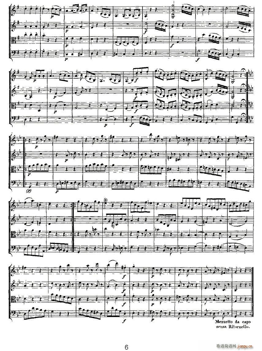 Quartet No 3 in G Major K 156 G{Ҙ(l )(V)6