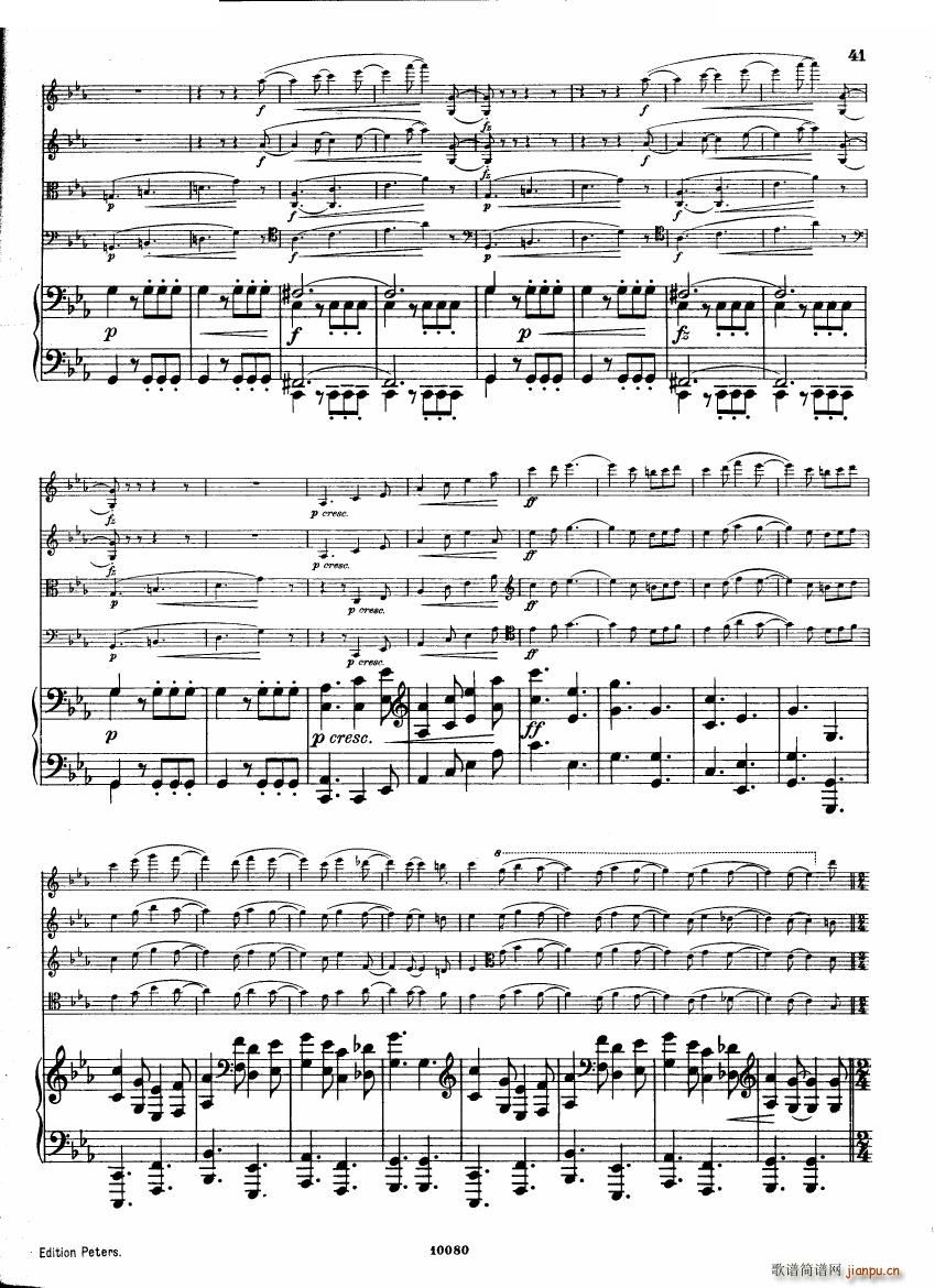Brahms op 34 Piano Quintet f minor score һ(V)40