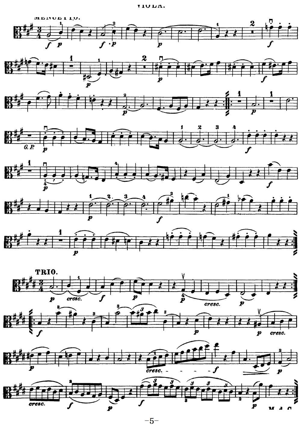 Mozart Quartet No 18 in A Major K 464 Viola(ʮּ)5