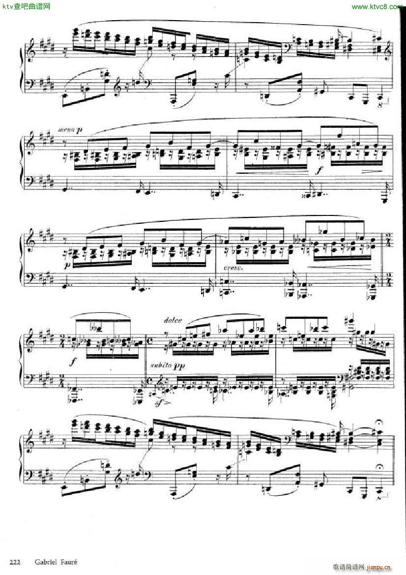 Faur Theme et variations opus 73(V)12