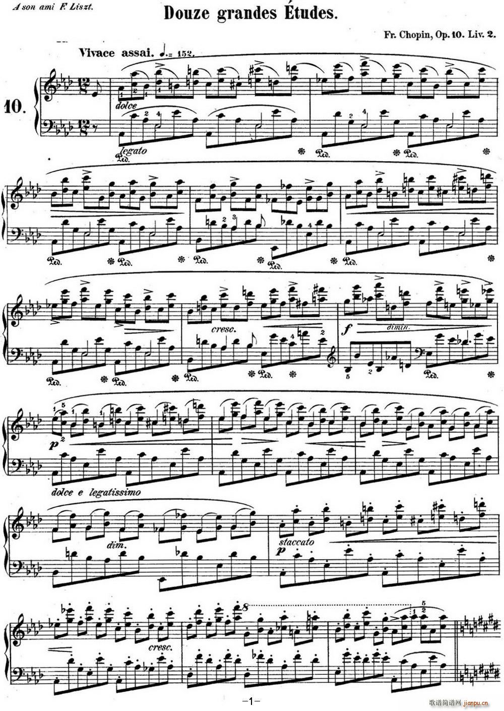 Ф10 Op 10 No 10 A{ Ab major(V)1