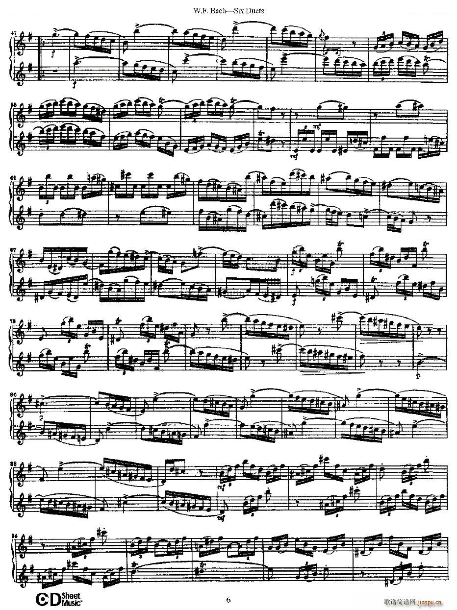 Six Duets ֮һ ׶ྚ ~(V)6